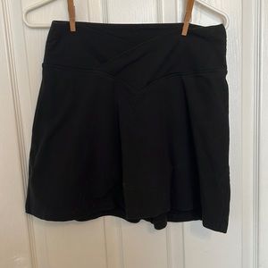 VS PINK cotton V crossover skort, black, Large